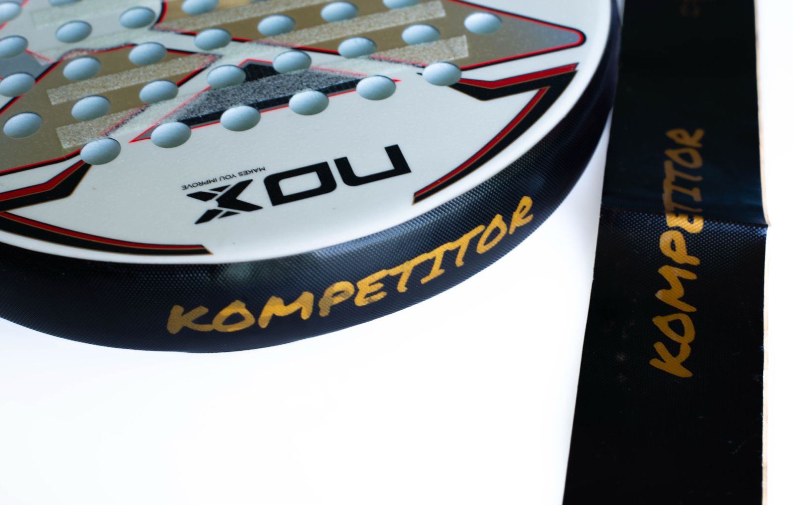 Padel Racket Protector Black with Golden Logo