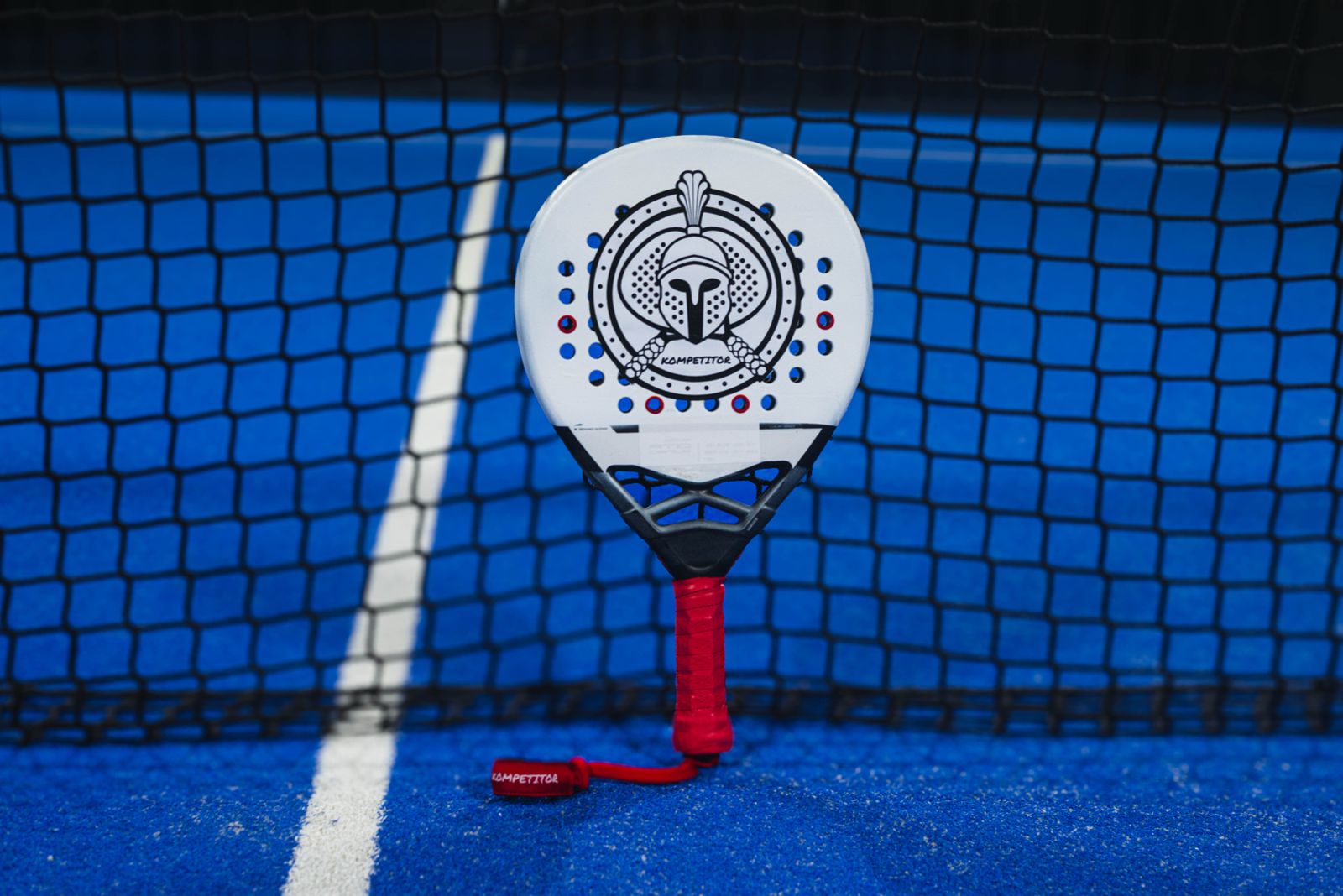 Padel Racket Wrist Strap Neon Red